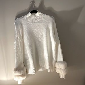 White sweater from SAX